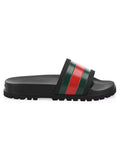 ★ Gucci Mens Web Slide Sandals