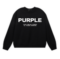 Purple Men's Long-Sleeve T-shirt Sweatshirt