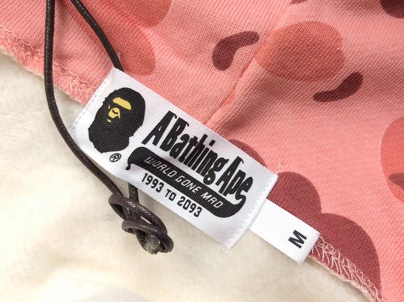 BAPE x BARBIE DOT CAMO SHARK FULL ZIP HOODIE PINK