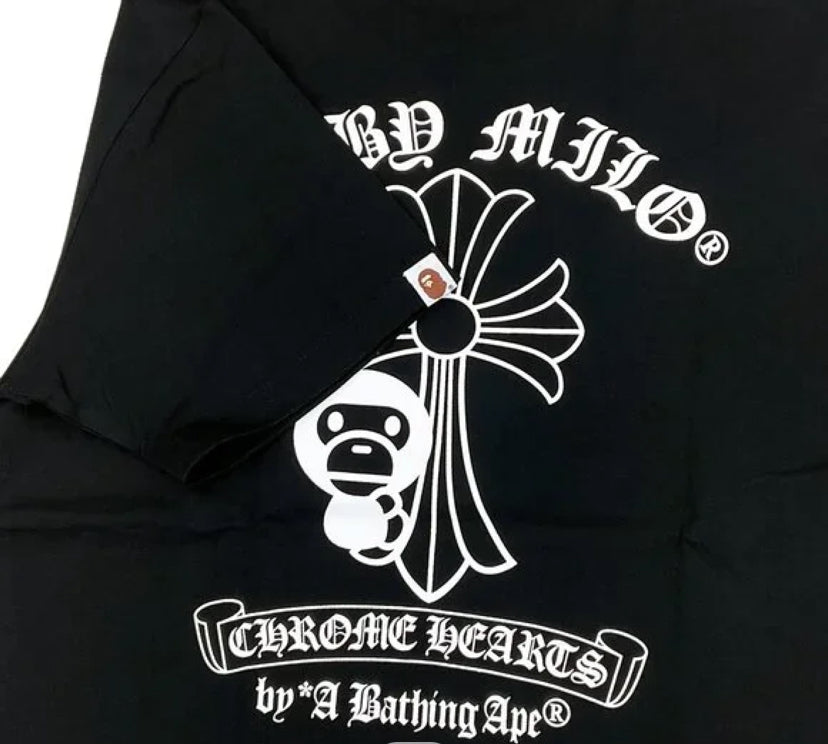 CHROME HEART [] BAPE TEE SHIRT