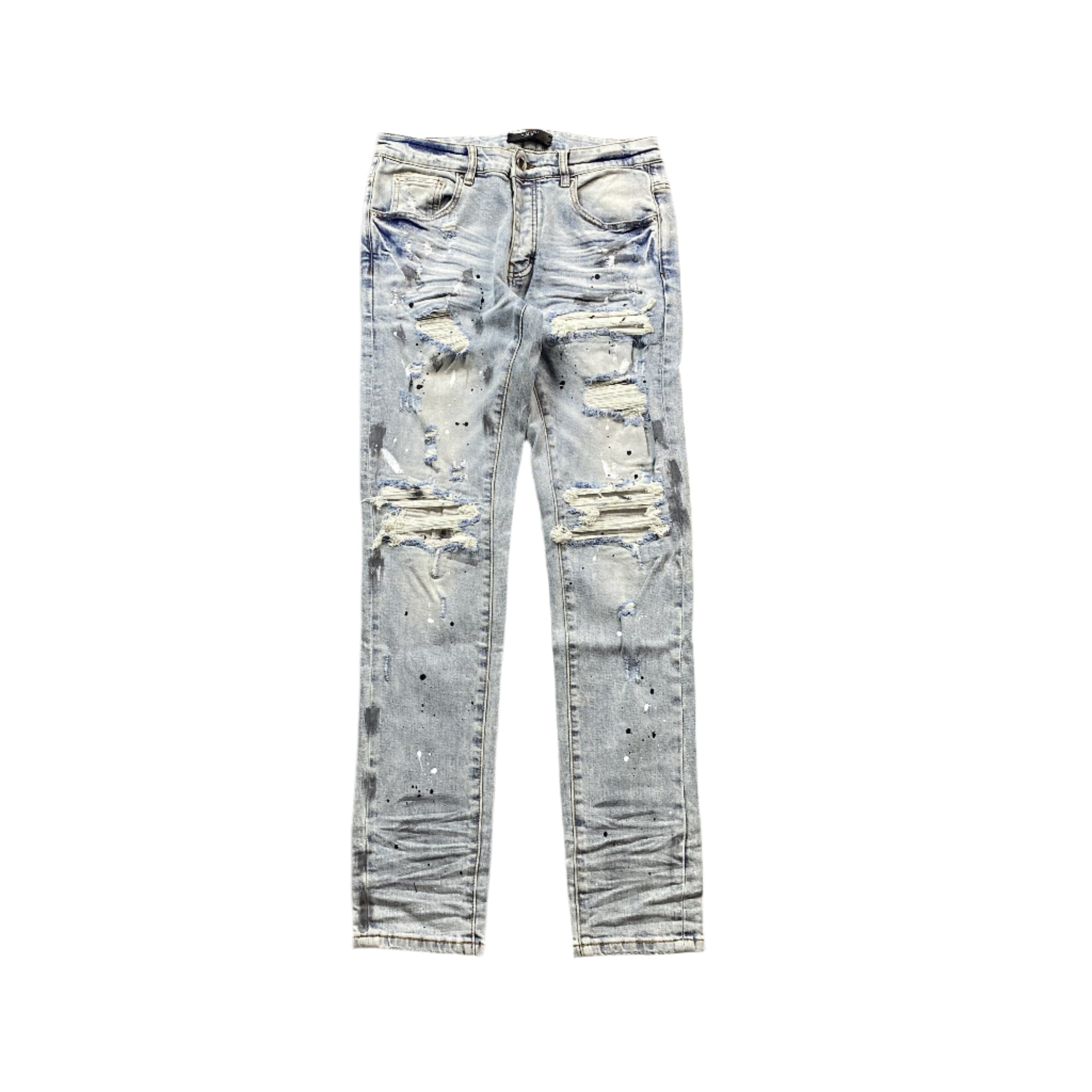 AMIRI MX1 PAINTER JEANS BLUE