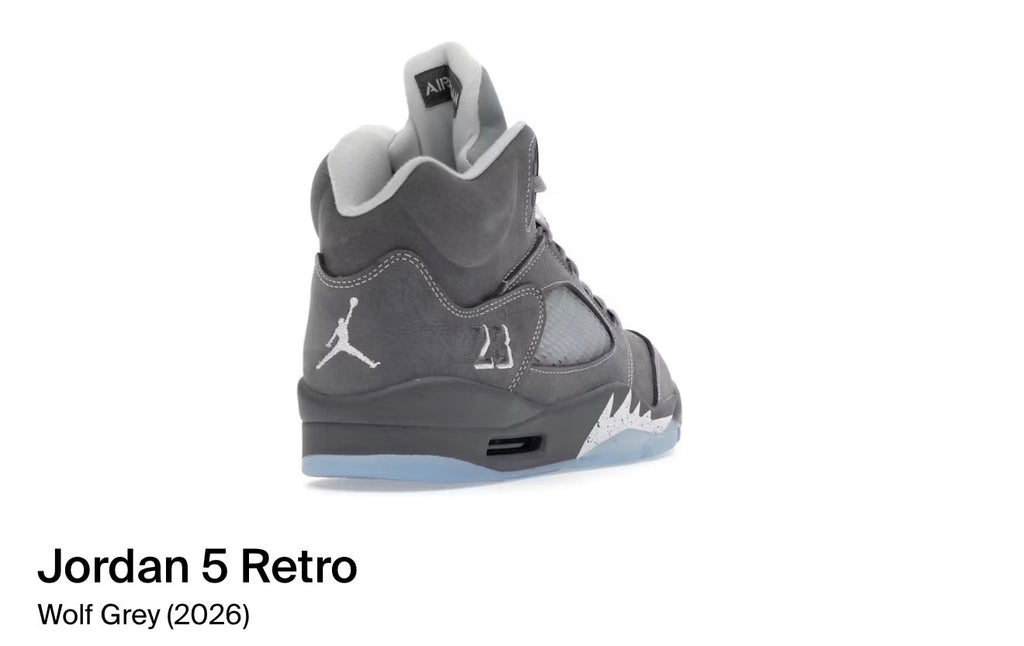 Jordan 5 Retro Wolf Grey (2026)