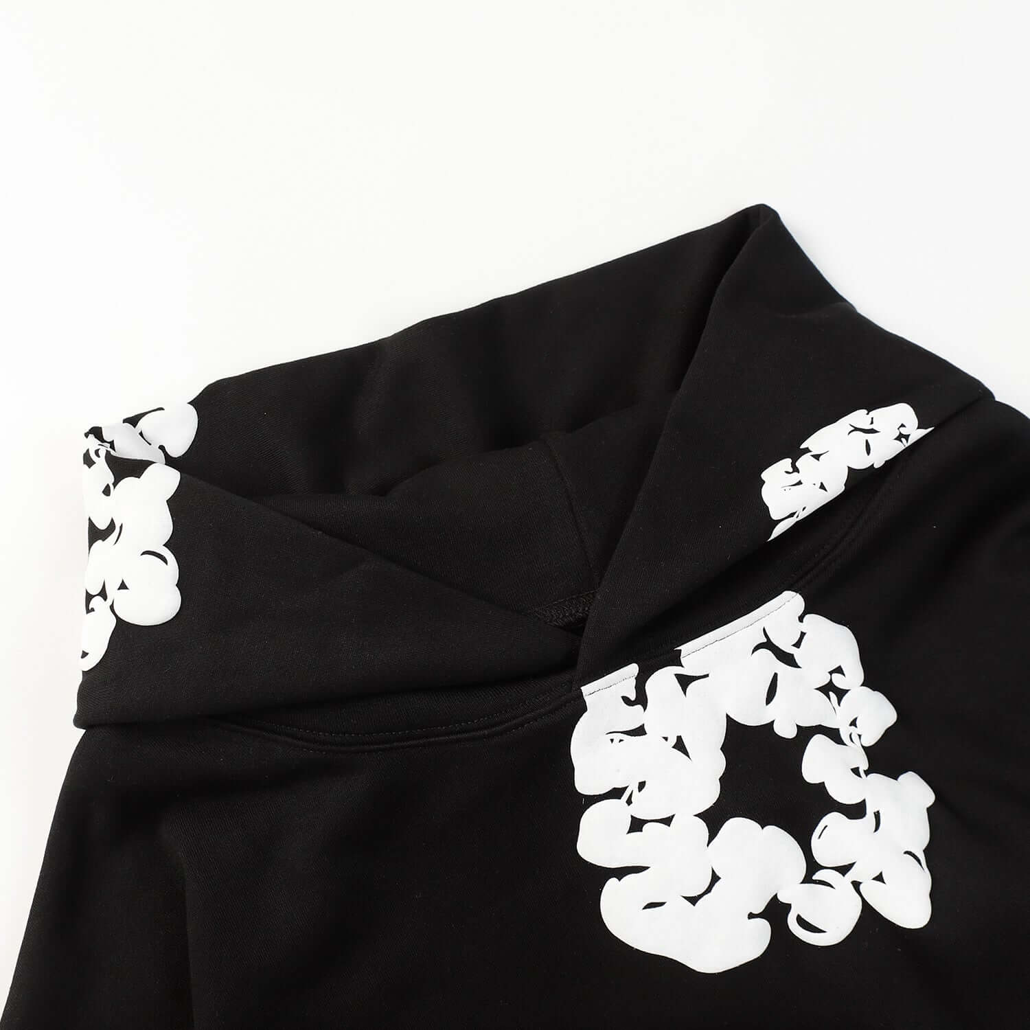 DENIM TEARS COTTON WREATH HOODIE BLACK
