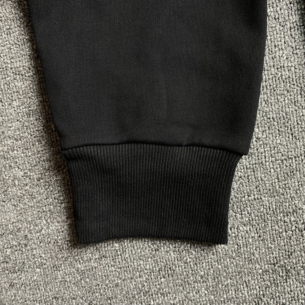 DENIM TEARS COTTON WREATH HOODIE MONOCHROME BLACK