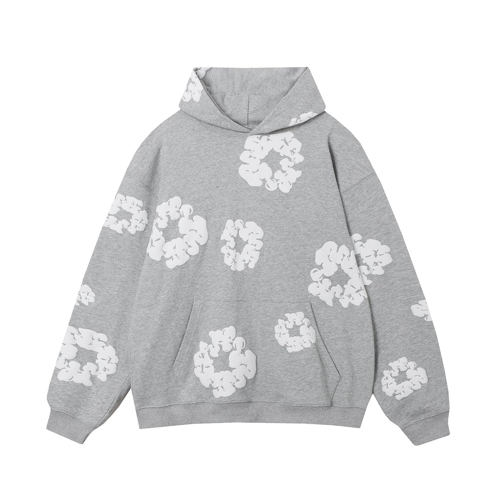 DENIM TEARS COTTON WREATH HOODIE GREY