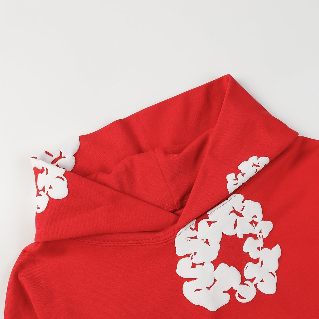 DENIM TEARS COTTON WREATH HOODIE RED
