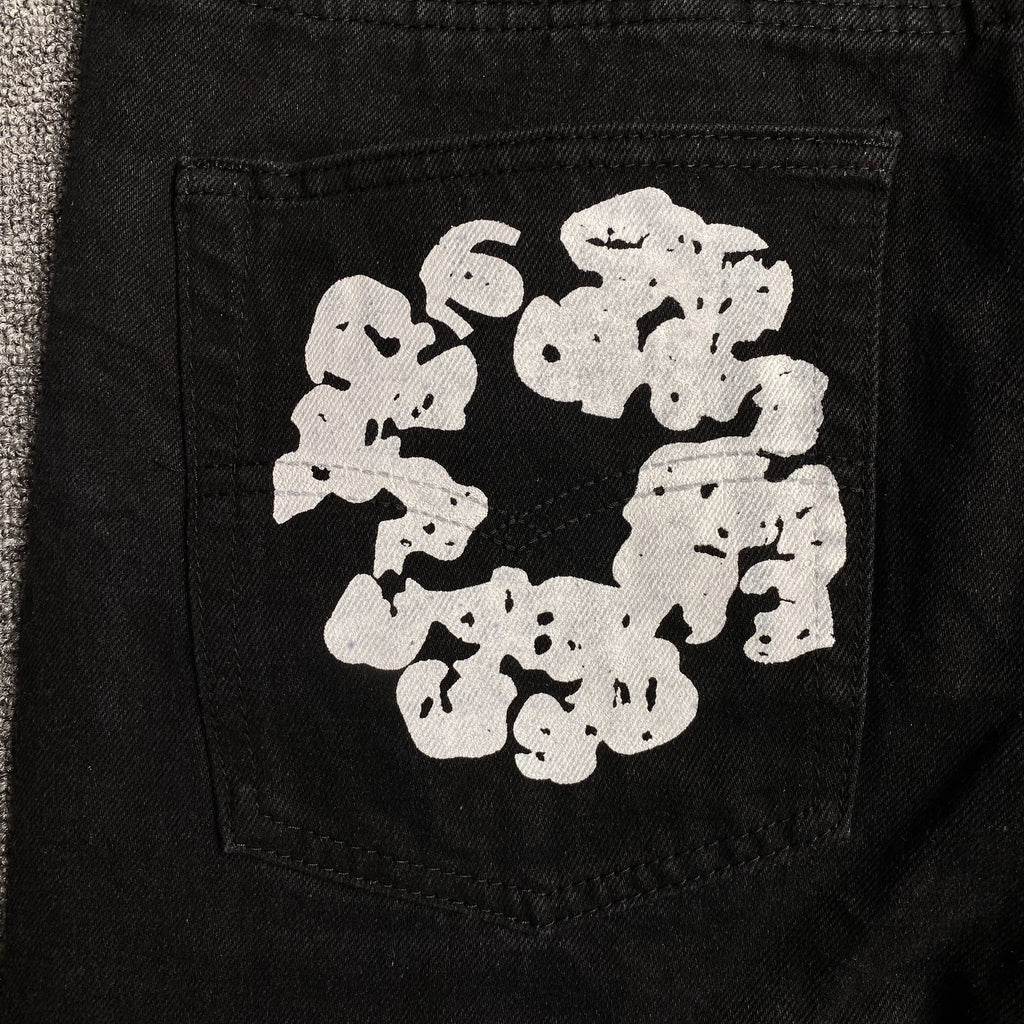 DENIM TEARS x LEVI'S COTTON WREATH JEANS BLACK