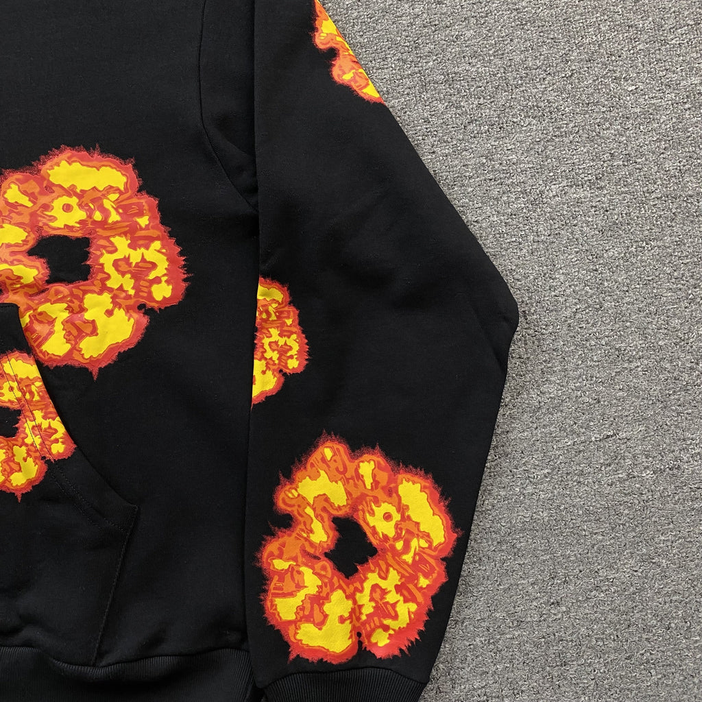 DENIM TEARS x OFFSET WREATH HOODIE BLACK