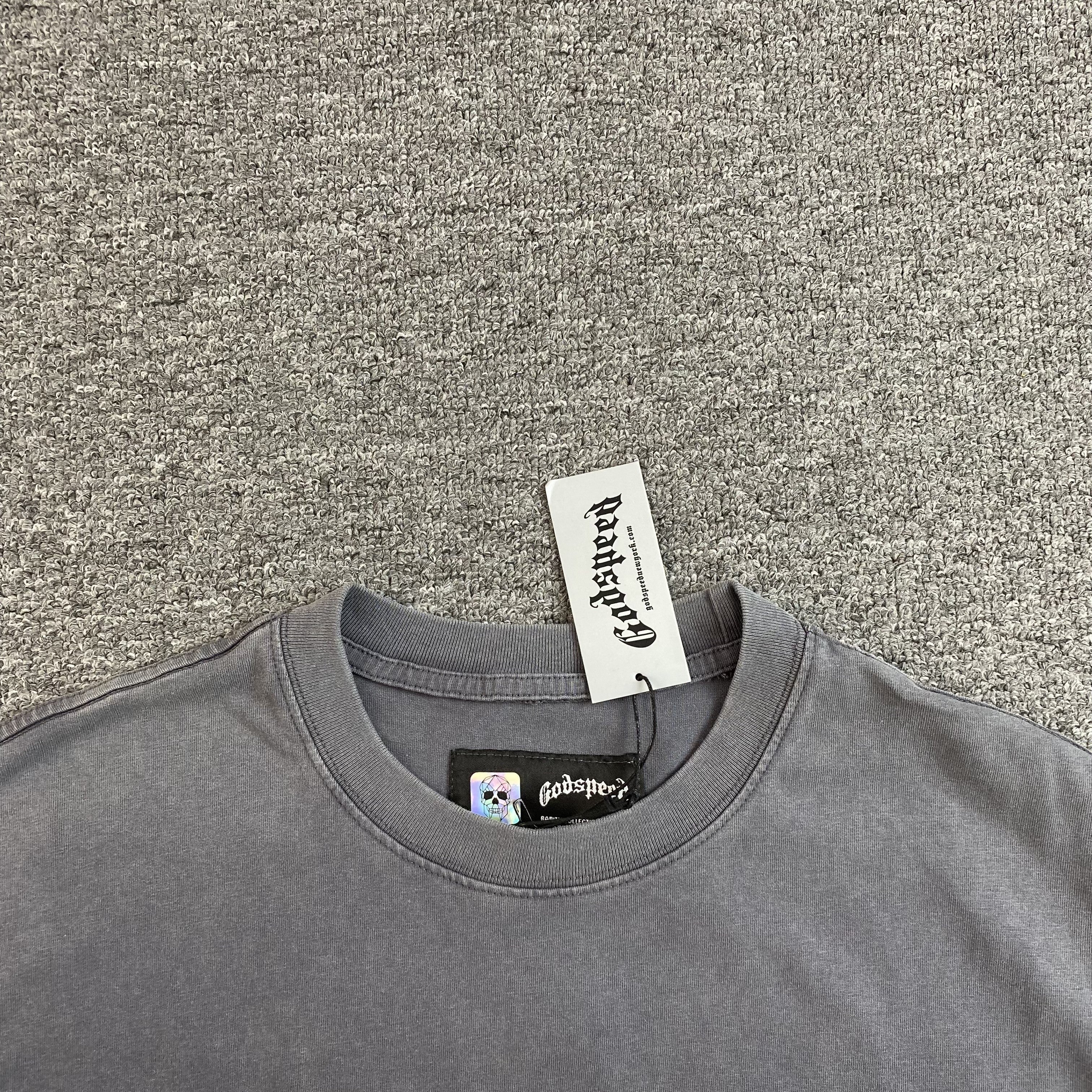 GODSPEED LONG LONELY ROAD T-SHIRT GREY