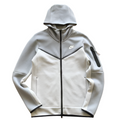 NIKE TECH FLEECE HOODIE x GREY/WHITE