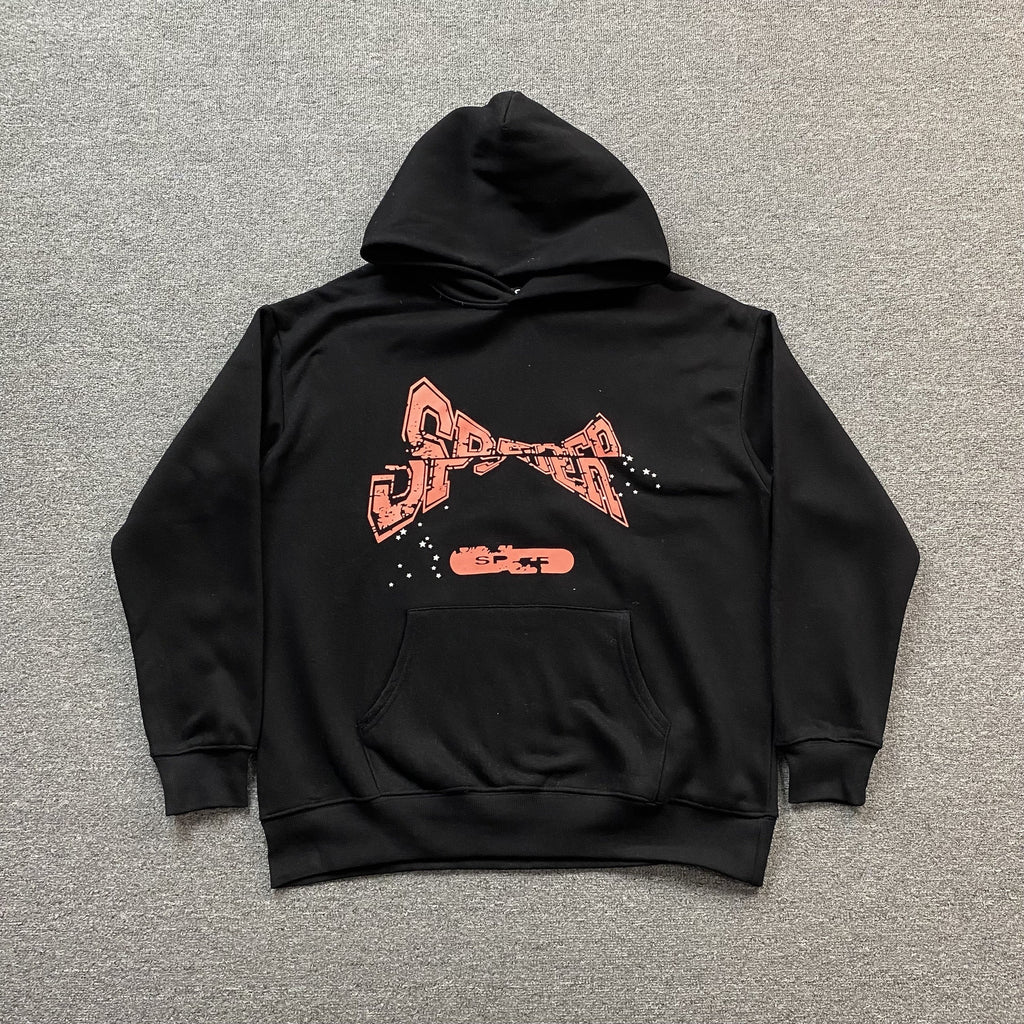 SP5DER ADULT HOODIE BLACK