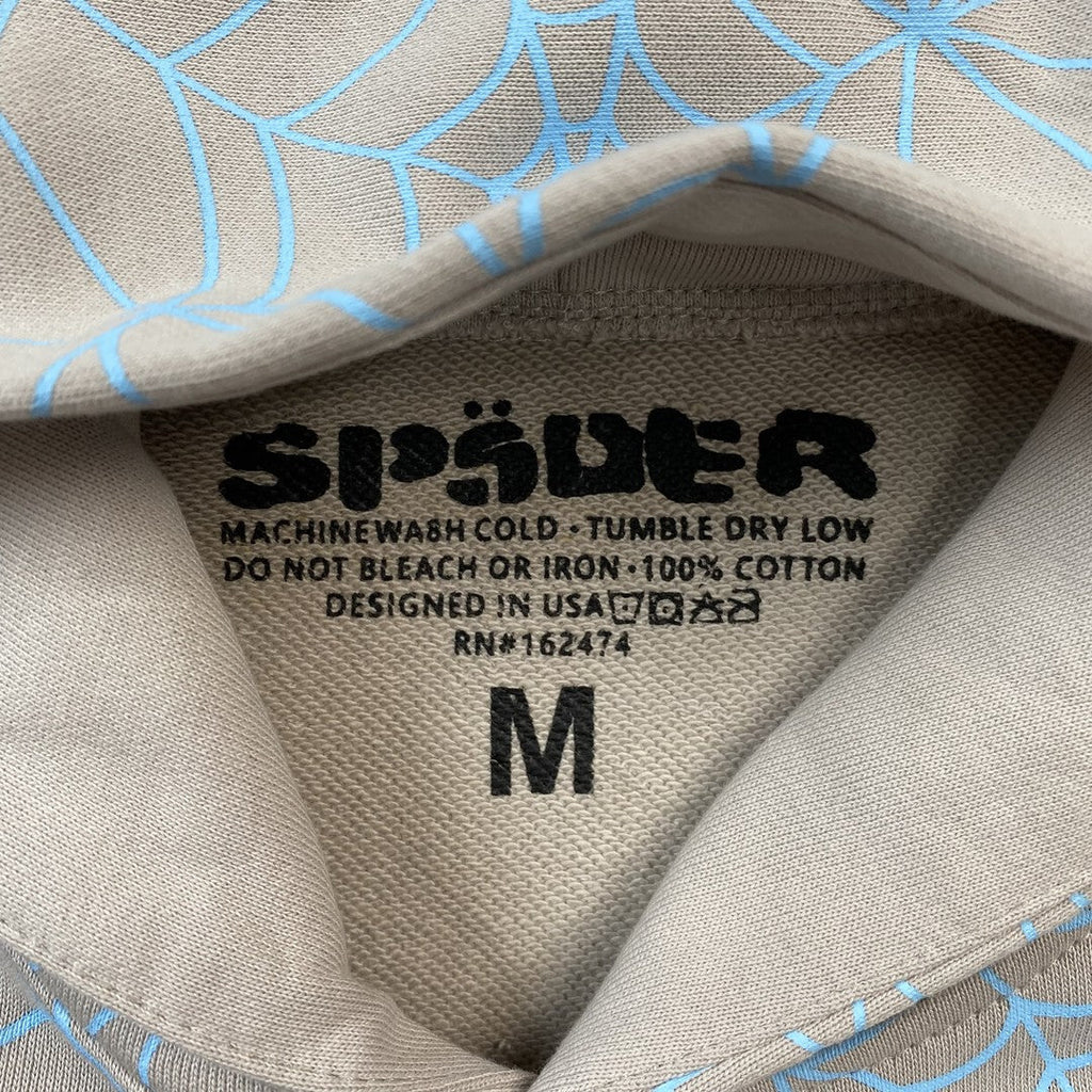 SP5DER AOP WEB HOODIE HEATHER GREY
