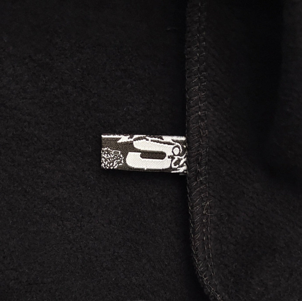 SP5DER OG RHINESTONE LOGO HOODIE BLACK