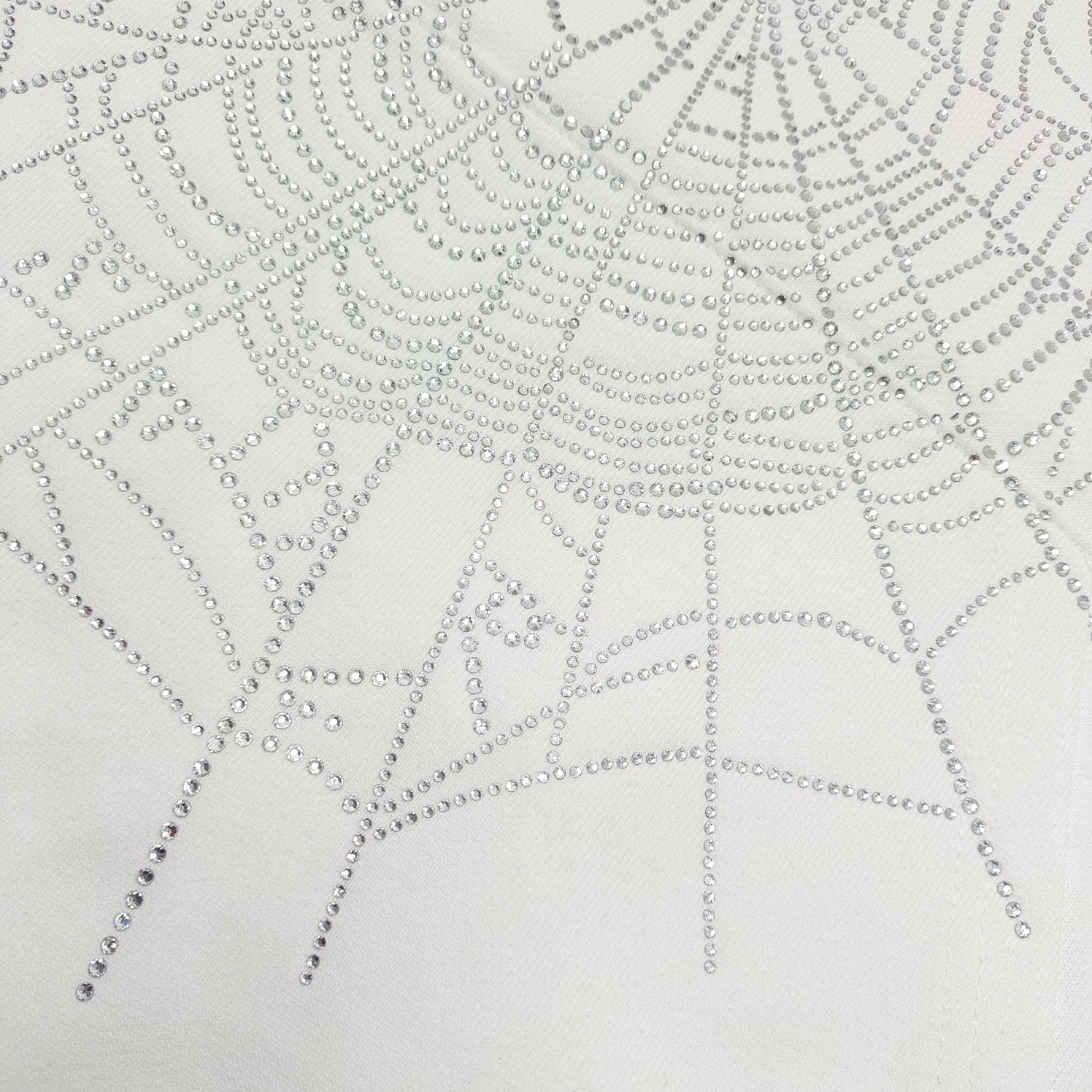 SP5DER OG RHINESTONE LOGO HOODIE WHITE